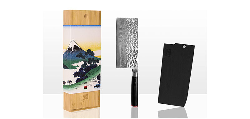 Couteau de cuisine damas hachoir kotai style japonais