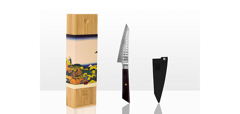 Couteau de cuisine japonais bunka damas petty