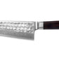 Couteau de cuisine japonais bunka damas santoku