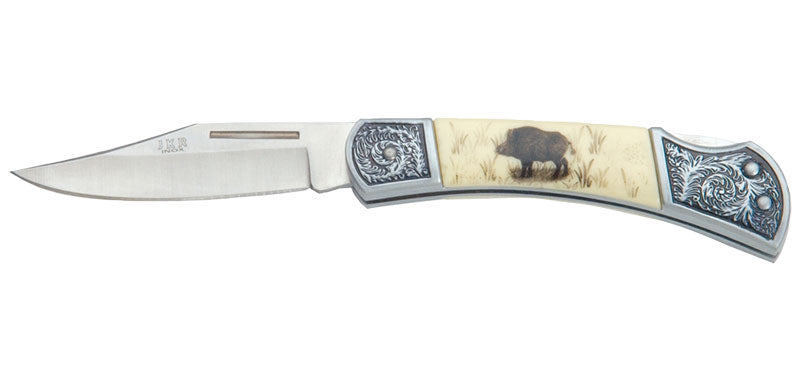 Couteau de poche pliant sanglier jkr
