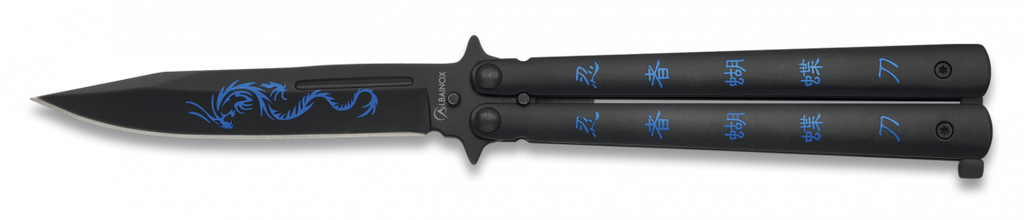 Couteau papillon Balisong Albainox Night Fighter II