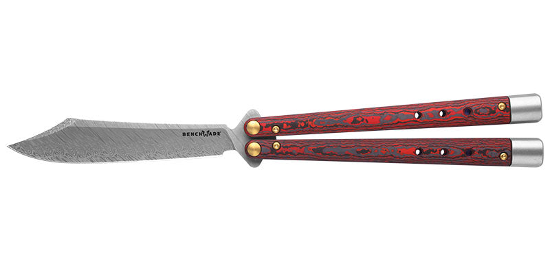 Couteau papillon benchmade necron lava flow
