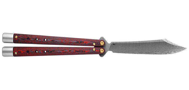 Couteau papillon benchmade necron lava flow
