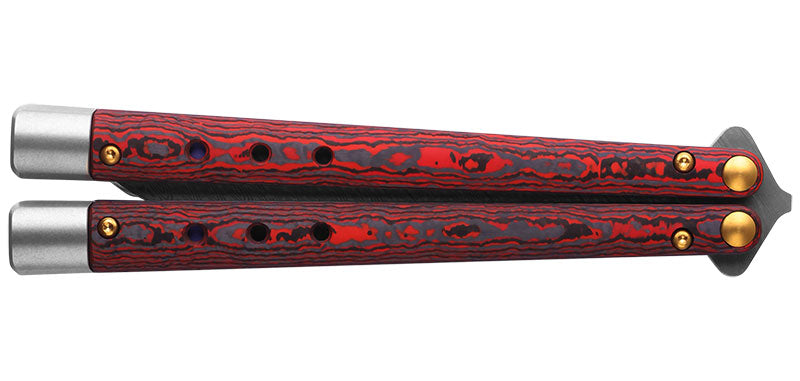 Couteau papillon benchmade necron lava flow