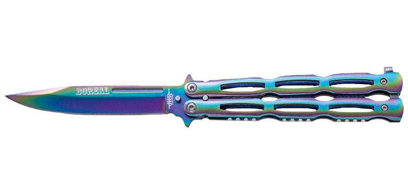 Couteau papillon jrk rainbow