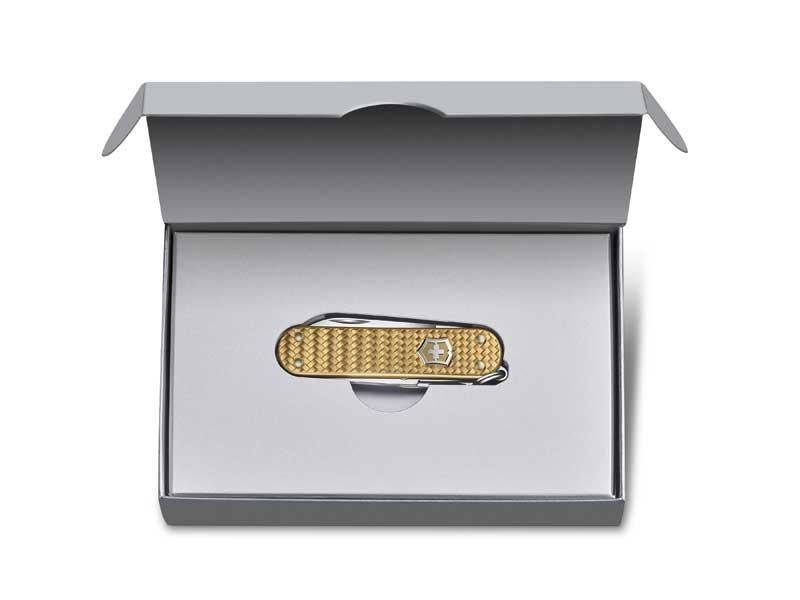 Couteau victorinox classic precious alox brass gold 58mm