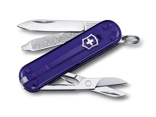 Couteau victorinox classic translucide persian indigo 58mm