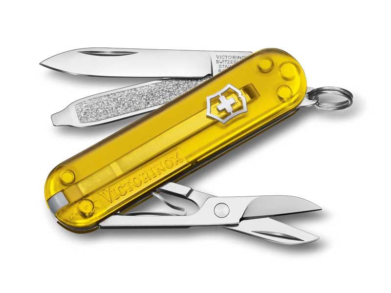 Couteau victorinox classic translucide tuscan sun 58mm