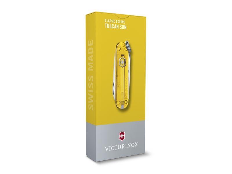 Couteau victorinox classic translucide tuscan sun 58mm
