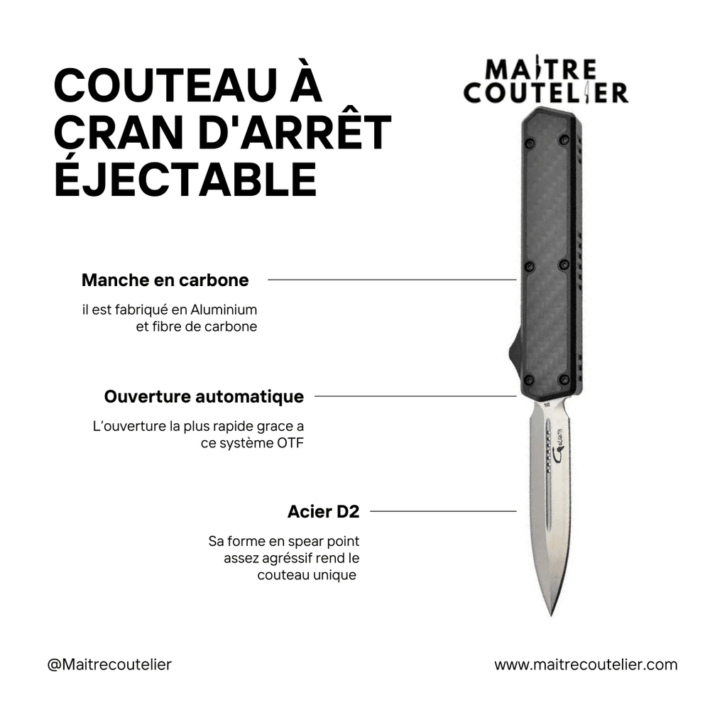 Couteau À Cran D'Arrêt Éjectable