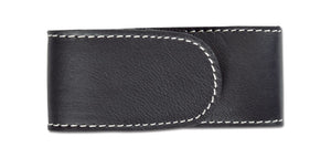 Étui Couteau Cuir doublé noir PIELCU