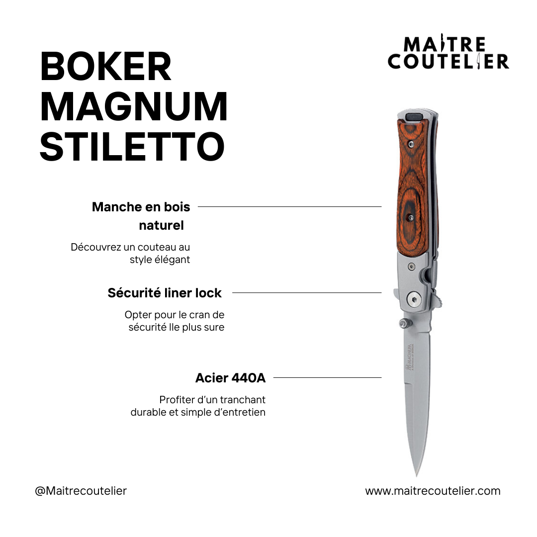 BOKER MAGNUM STILETTO