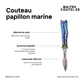 Couteau papillon marine