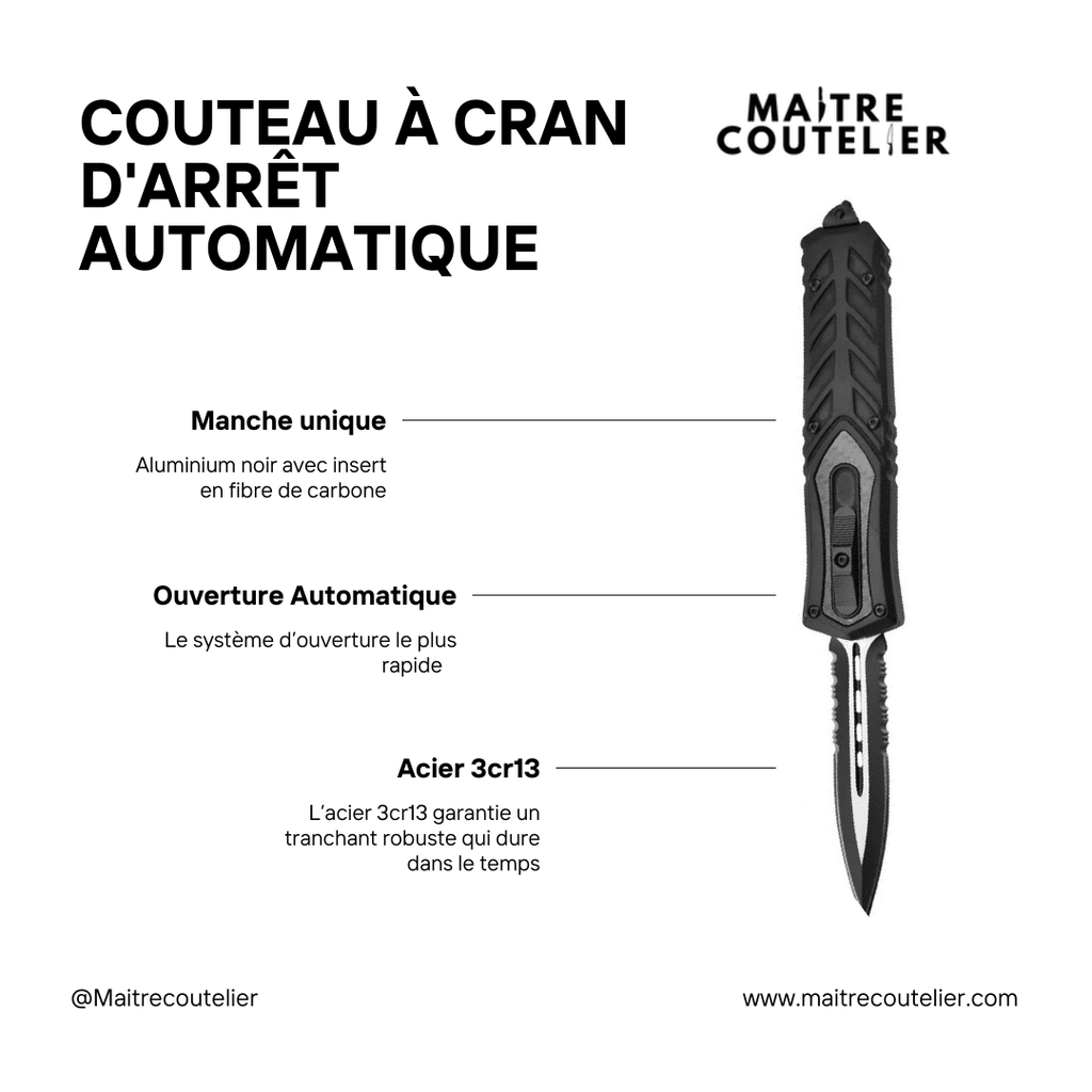 Couteau À Cran D'Arrêt Automatique