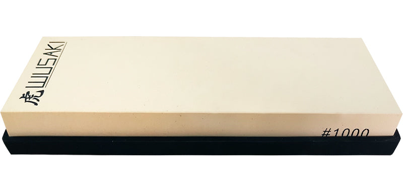 Pierre à aiguiser Grain 1000 + socle Wusaki