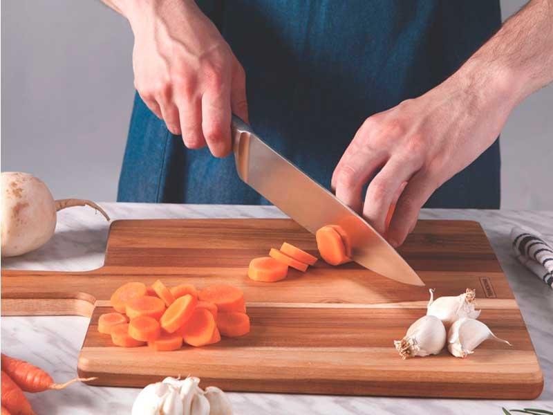 Planche à découper bois de Teck Tramontina 34 x 23,3 x 1,8 cm