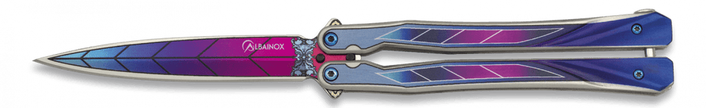 Couteau papillon pro violet