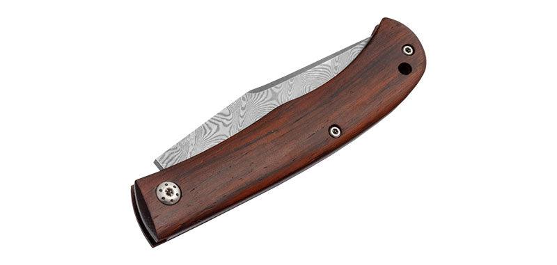 Couteau De Chasse Forgé Damas