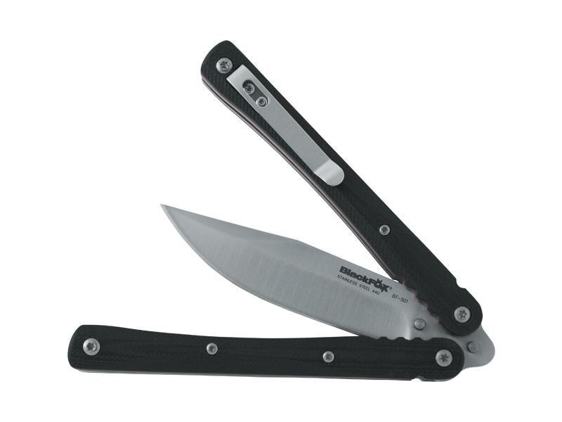 Couteau papillon black fox