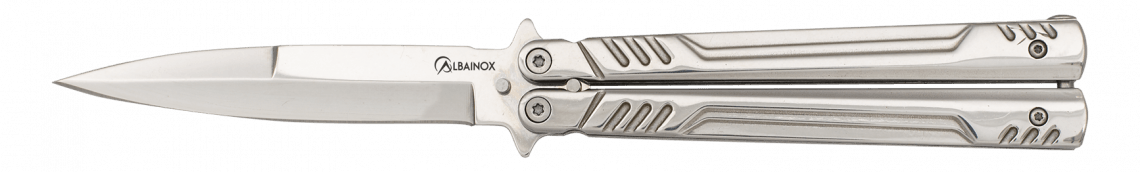 Couteau papillon pro chromé