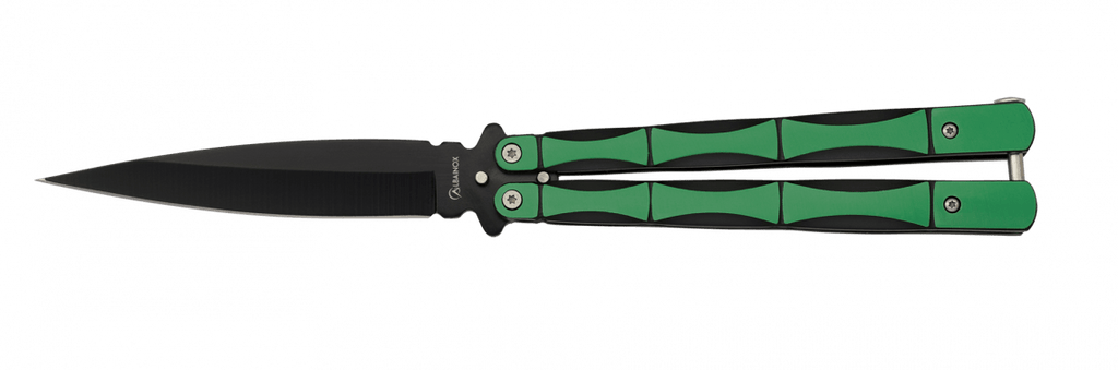 Couteau papillon vert