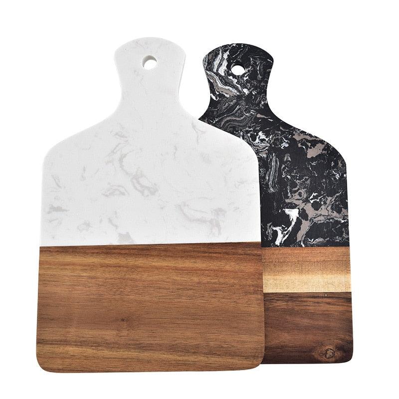 Planche À Découper Marbre Et Bois