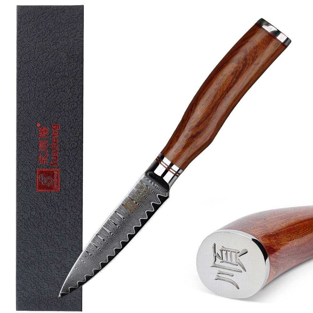 Couteau Japonais Eplucheur Damas