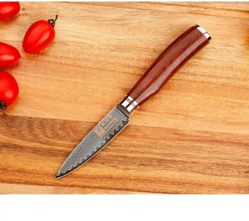 Couteau Japonais Eplucheur Damas