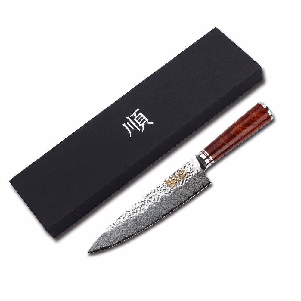 Couteau Japonais Lame Martelee