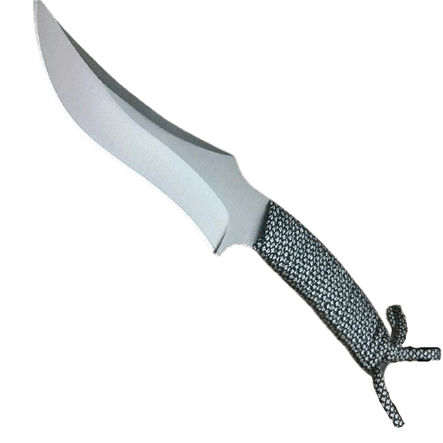 Couteau Lame Fixe Manche Cordage