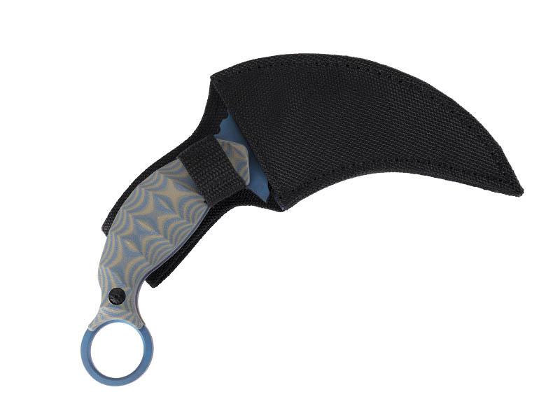 KARAMBIT MARRON ET BLEU